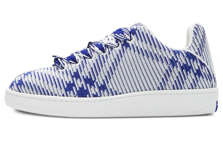 Burberry Box Checked Leather Sneakers