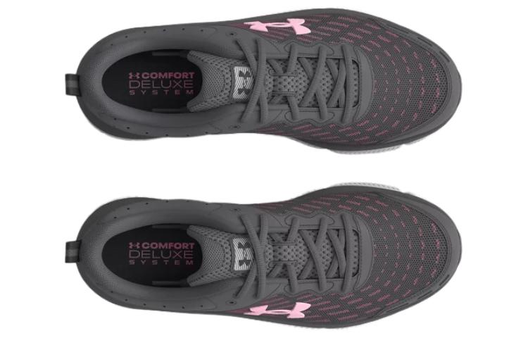 Under Armour Charged Assert 10 Low Top Casual Running Shoes Women's Gray Pink