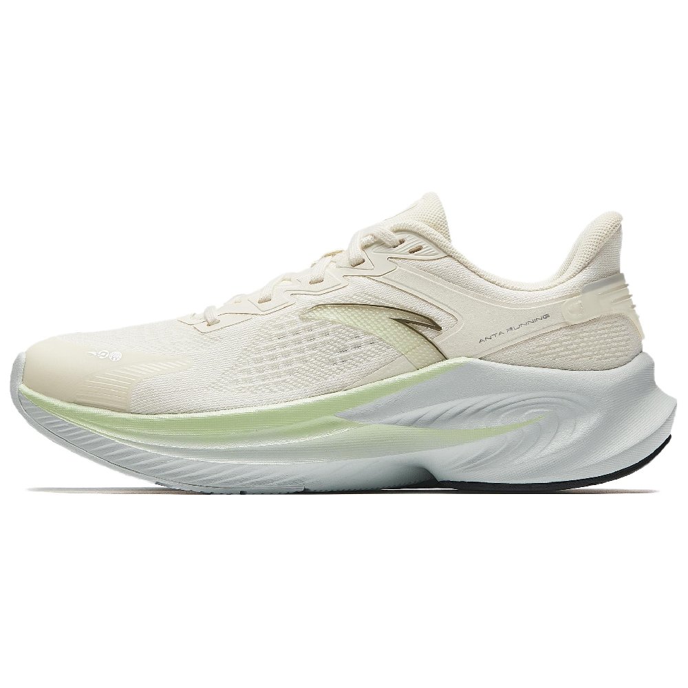 Anta Cushioning, Wear Resistant Low Top Casual Running Shoes Women's Beige