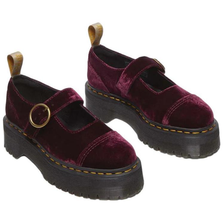 Dr.Martens ADDINA Platform Mary Jane Shoes 5cm Women's Cherry Red купить в интернет-магазине Yoocart с быстрой доставкой по России.