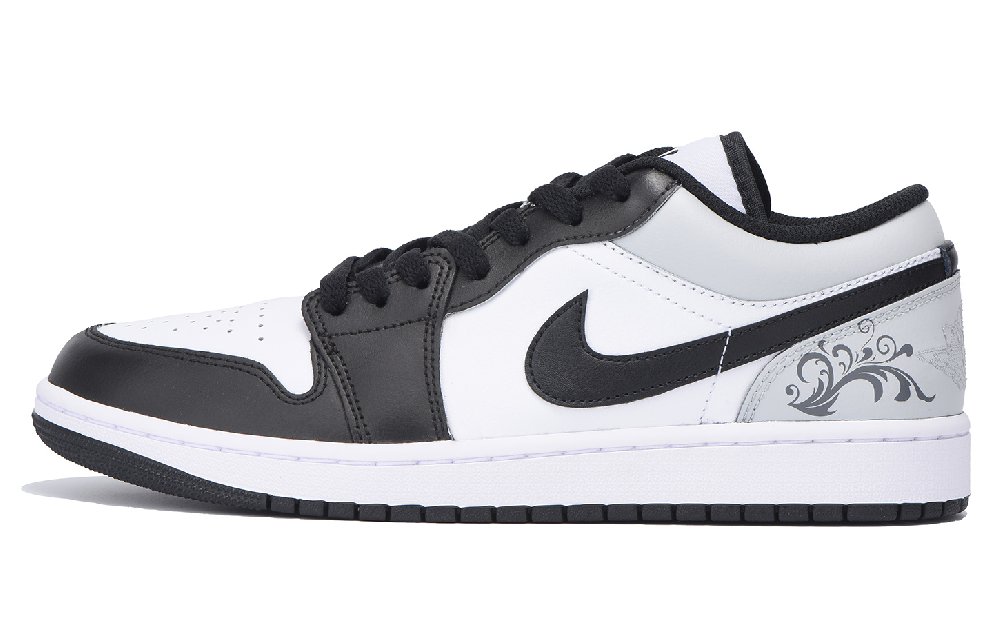 Jordan Air Jordan 1 Vintage Basketball Shoes Men Low Top Black/Gray/White