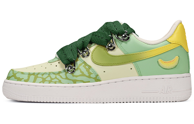 Nike Air Force 1 '07 Coverage Warm Low-Top Skateboard Shoes Men's Yellow Green
