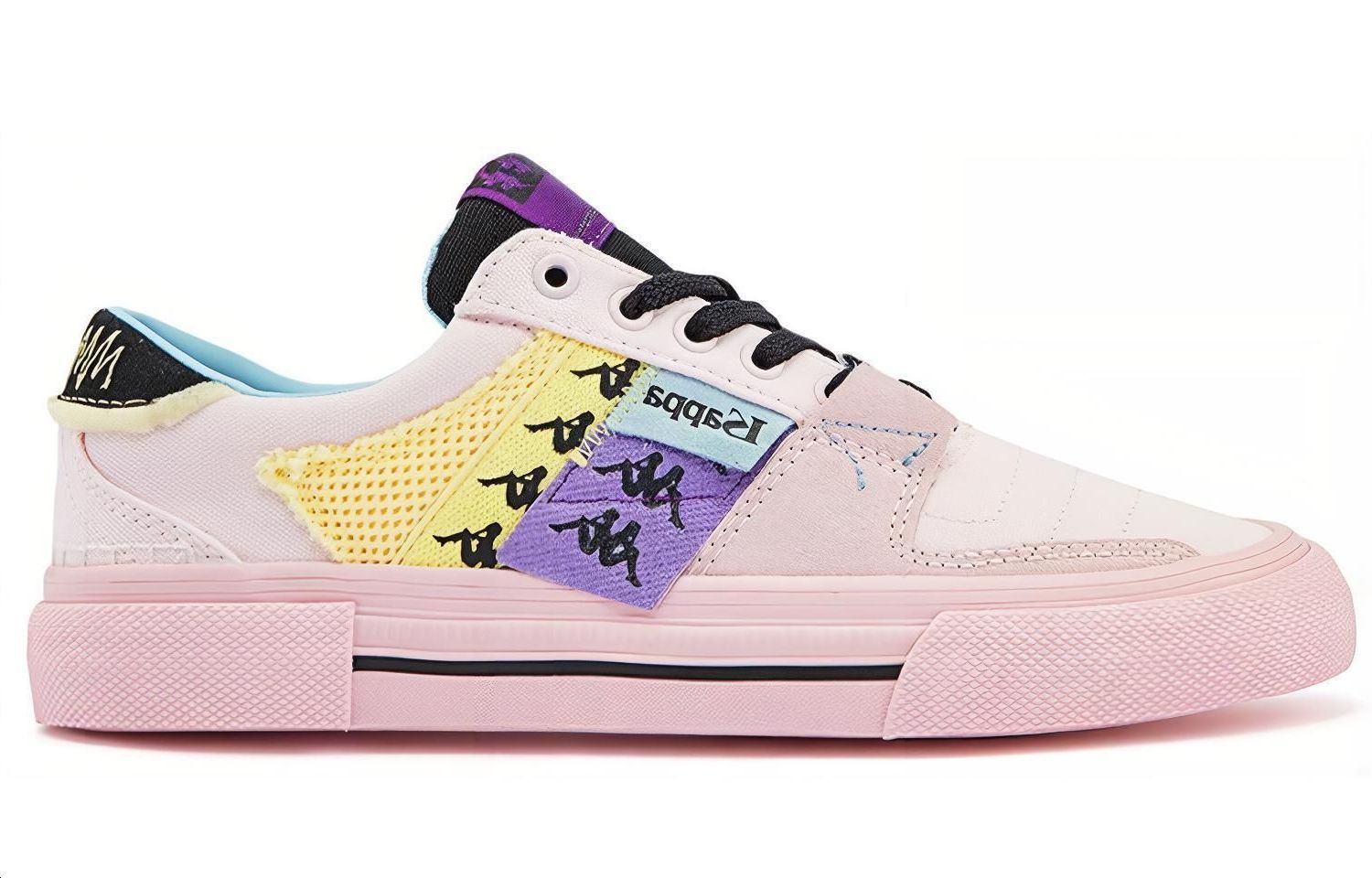 Kappa Abrasion Resistant, Lightweight, And Breathable Low top Skateboard Shoes Unisex Pink