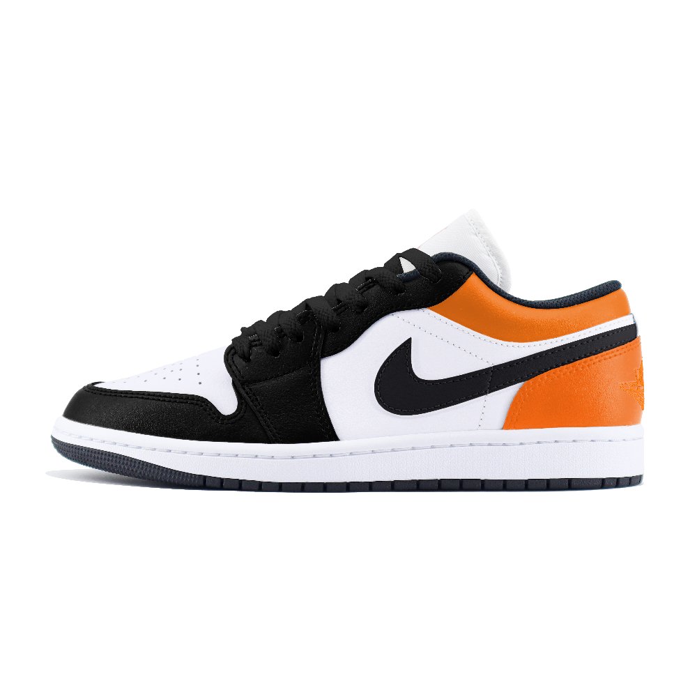 Jordan Air Jordan 1 LOW Abrasion Resistant Low Top Vintage Basketball Shoes Unisex Black Orange