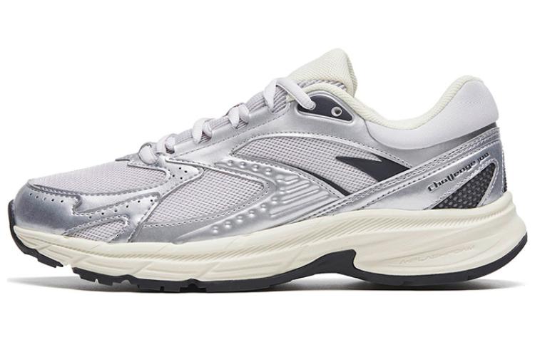 Anta Cushioning Breathable Lightweight Low-Top Running Shoes Women's Silver Purple