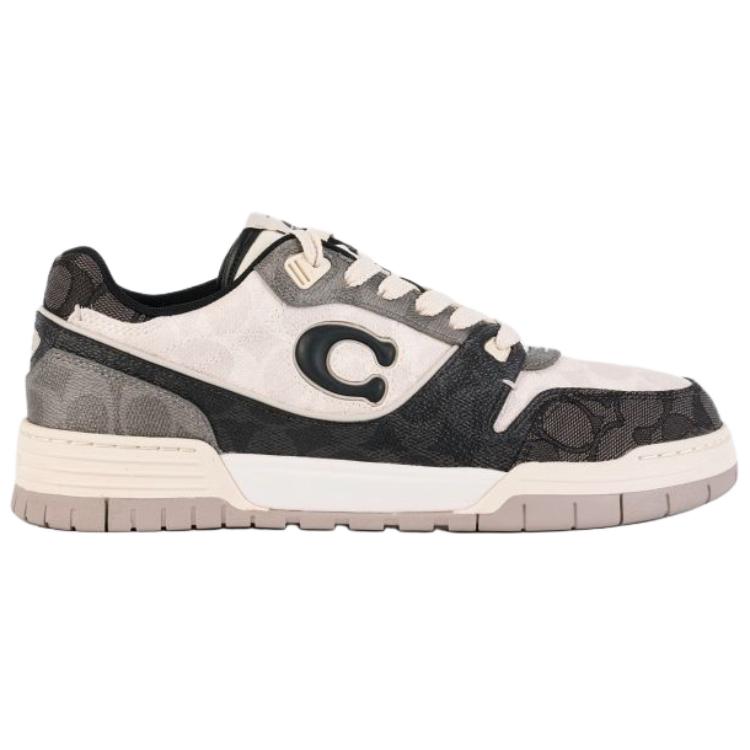 COACH Soho Low top Skateboard Shoes Men's Gray White