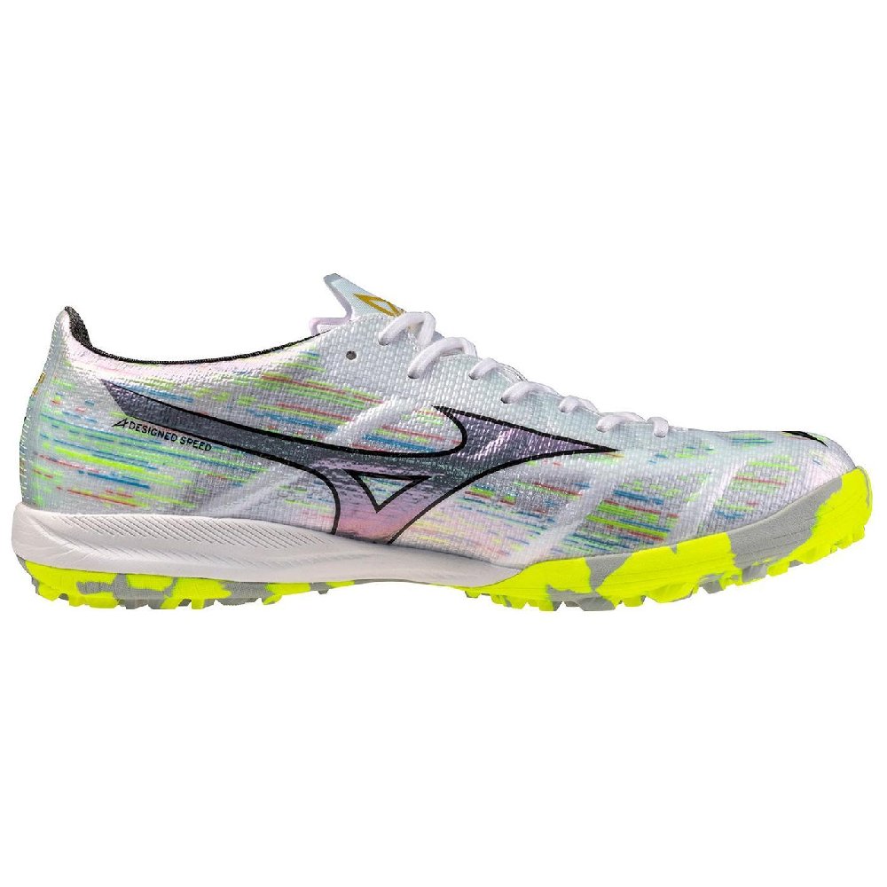 Mizuno Anti Slip Wear Resistant Soccer Shoes Unisex Silver
