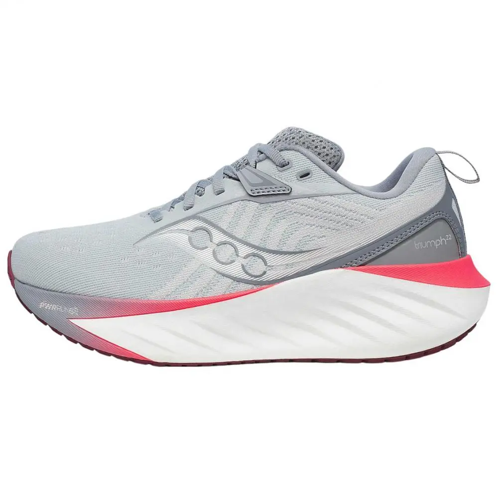 Saucony TRIUMPH 22 Slip Resistant Abrasion Resistant Low top Running Shoes Women's Gray