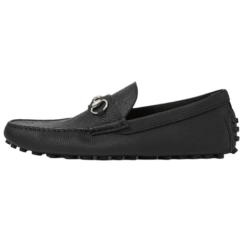 GUCCI DRIVER Gommino Loafers Men's Black