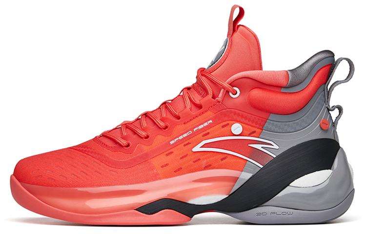 Anta KT7 April Fool's Day Nitrogen Technology Rebound High-Top Performance Basketball Shoes Men's Red Gray