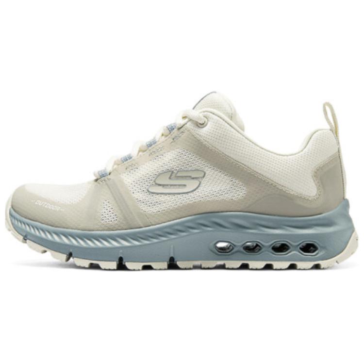 Skechers OUTDOOR Breathable Support Coverage Rebound Low Top Running Shoes Women's Beige Gray