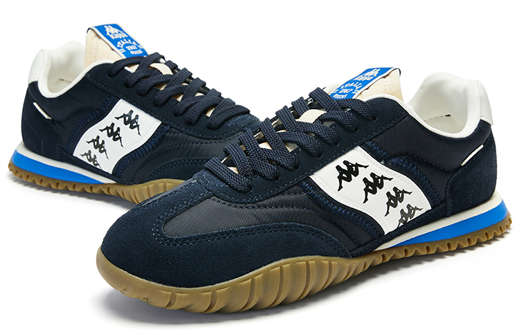 Kappa Cushioning Breathable Low-Top Training Running Shoes Unisex Black Blue купить в интернет-магазине Yoocart с быстрой доставкой по России.