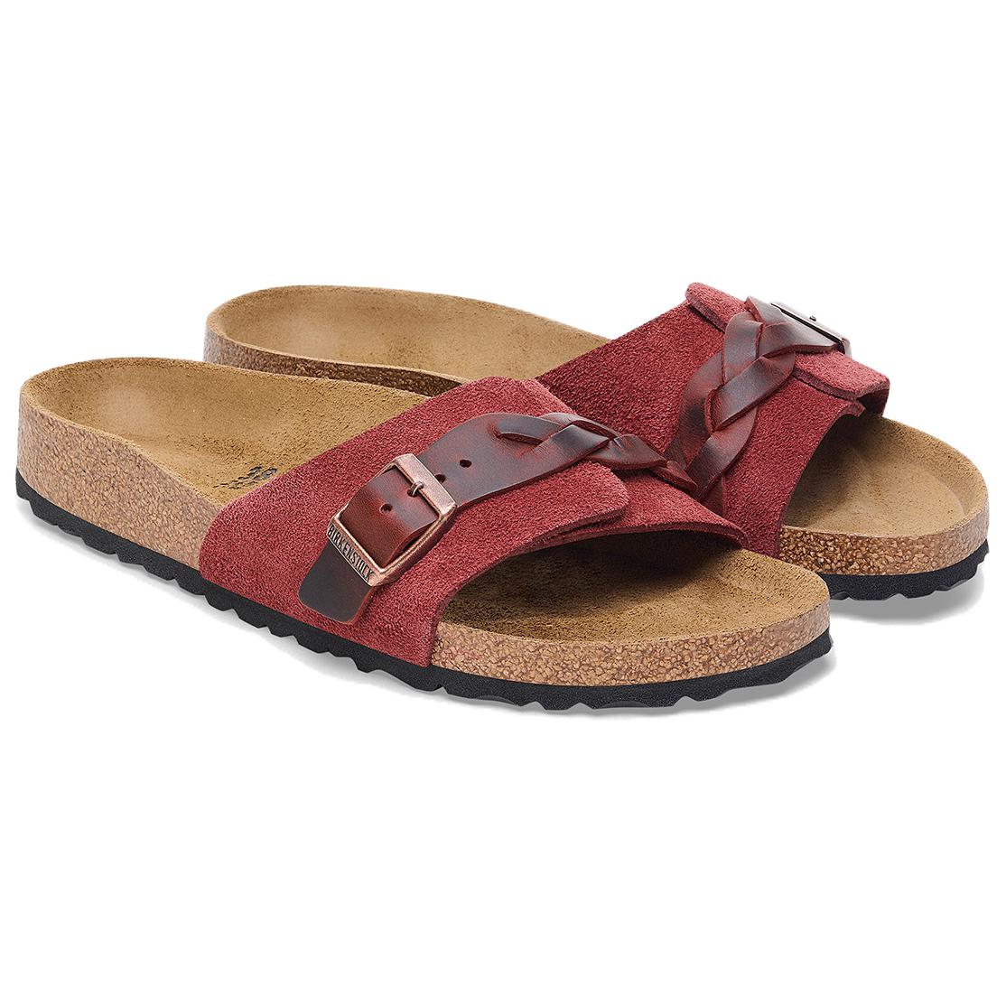 Birkenstock Slide Slippers Women's Burgundy купить в интернет-магазине Yoocart с быстрой доставкой по России.