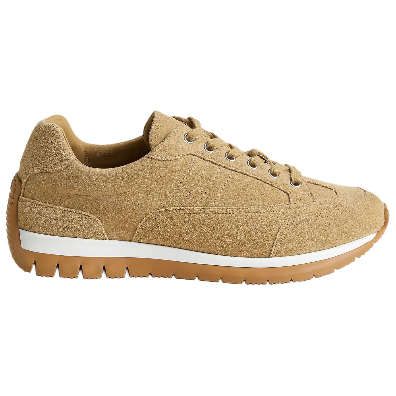 HERMES Libera Low top Casual Shoes Men's Beige
