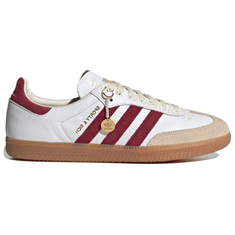 Sporty & Rich X Adidas Samba OG White Core Burgundy купить в интернет-магазине Yoocart с быстрой доставкой по России.
