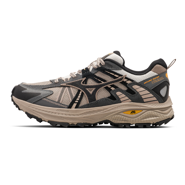 Mizuno Racer Trail Breathable Low Top Running Shoes Unisex Light Umber