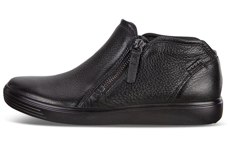Ecco Soft 7 Cushioned Slip Resistant Low Top Ankle Boots Women's Black