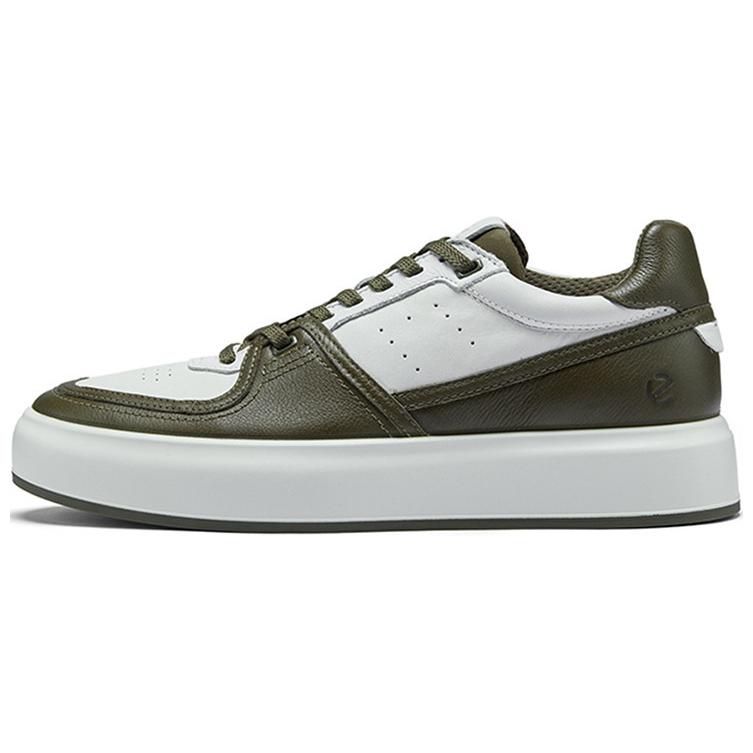 Ecco Low-Top Skateboard Shoes Men's Gray Green