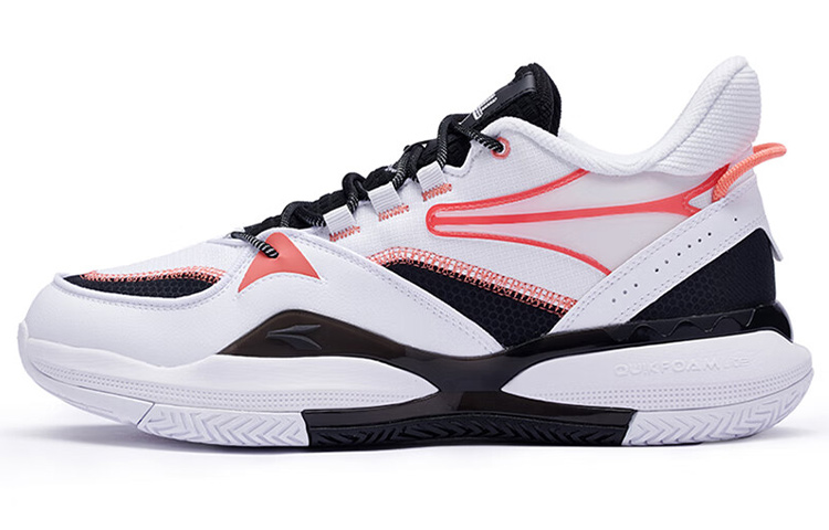 361° Lightweight, Wear resistant, And Non slip Low Top Basketball Shoes Black White