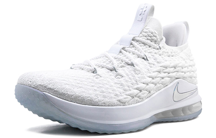 Nike LeBron 15 Low White Metallic Silver