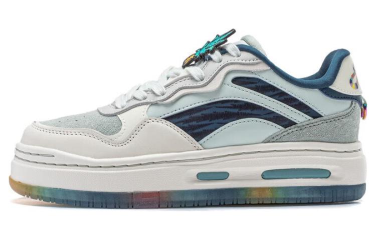 LINING Future C1 Skateboard Shoes Women's Low top Green White Blue