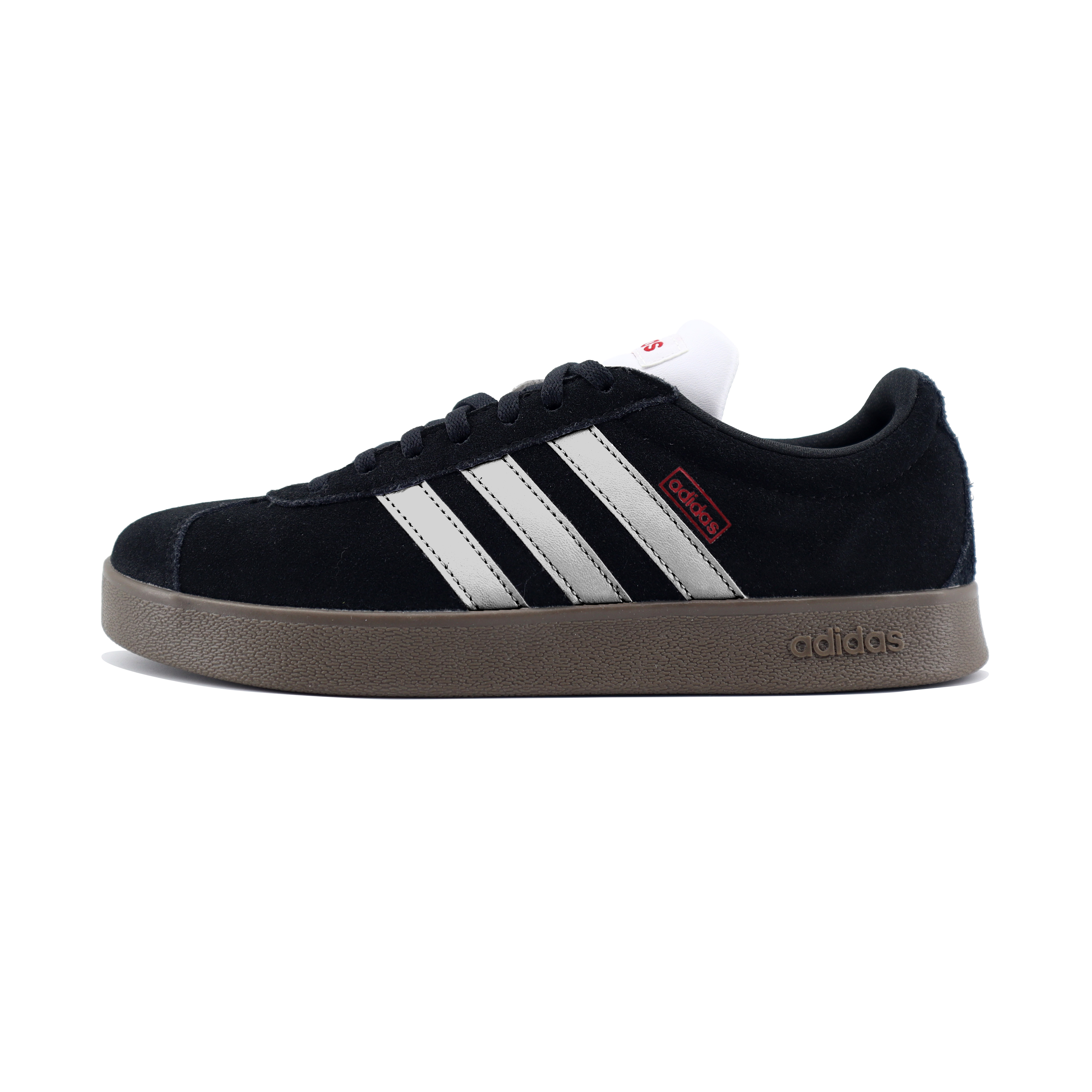 Adidas Neo VL Court 2.0 Anti Slip Wear Resistant Low Top Skateboard Shoes Unisex Black Silver купить в интернет-магазине Yoocart с быстрой доставкой по России.