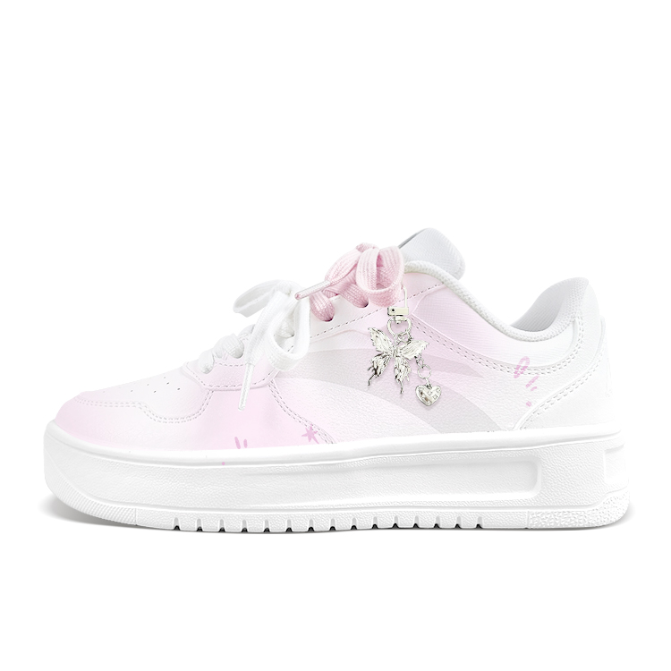 Anta Relaxed Anti Slip Wear Resistant Low Top Skateboard Shoes Unisex Pink