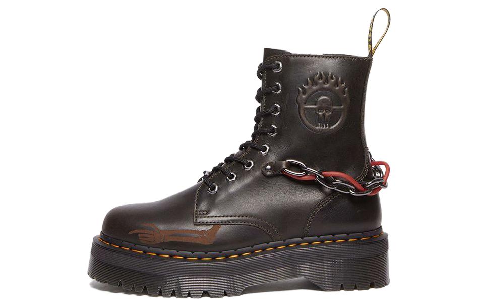 WARNER BROS. x Dr.Martens Jadonseries WB100 Short Martin Boot 5cm Unisex Dark Taupe