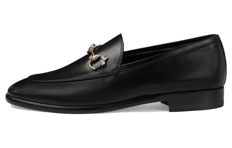 GUCCI Jordaan Loafers 0.6cm Women's Black купить в интернет-магазине Yoocart с быстрой доставкой по России.