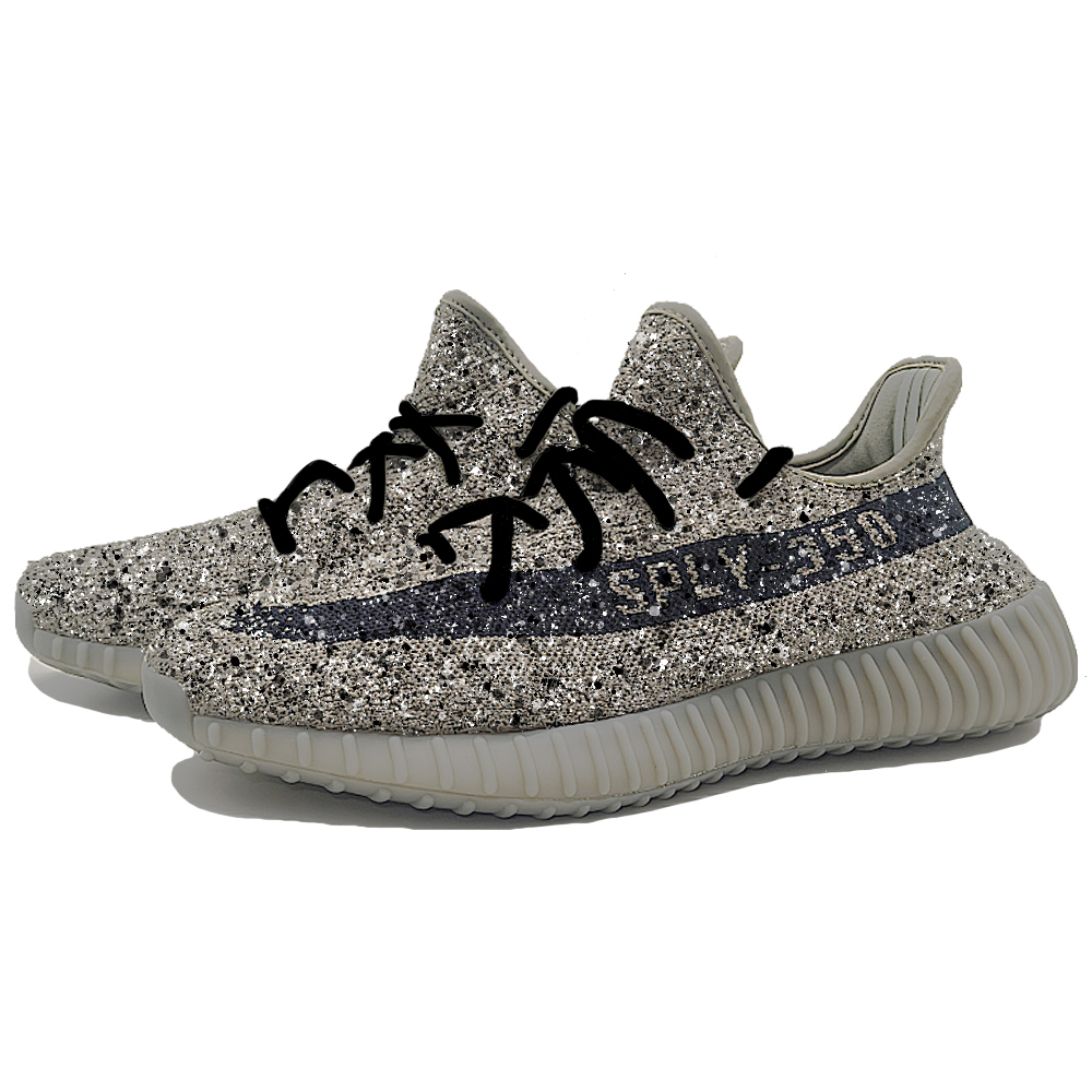 Adidas Originals Yeezy Boost 350 V2 Abrasion Resistant Breathable Low Top Casual Shoes Unisex Gray
