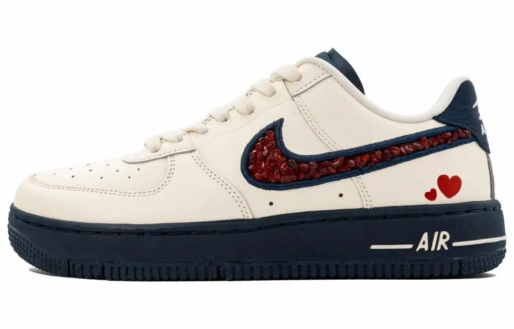 Nike Air Force 1 Slip Resistant Low Top Skateboard Shoes Women's Beige