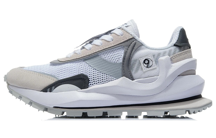 LiNing Running Shoes Women's Low top Standard White/White Sand Gray/Shadow Gray
