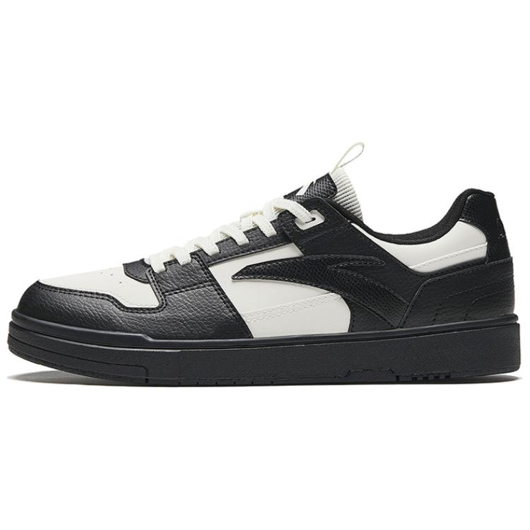 Anta Yuan Qi Anti-Slip Wear-Resistant Low-Top Skateboard Shoes Men's Black White