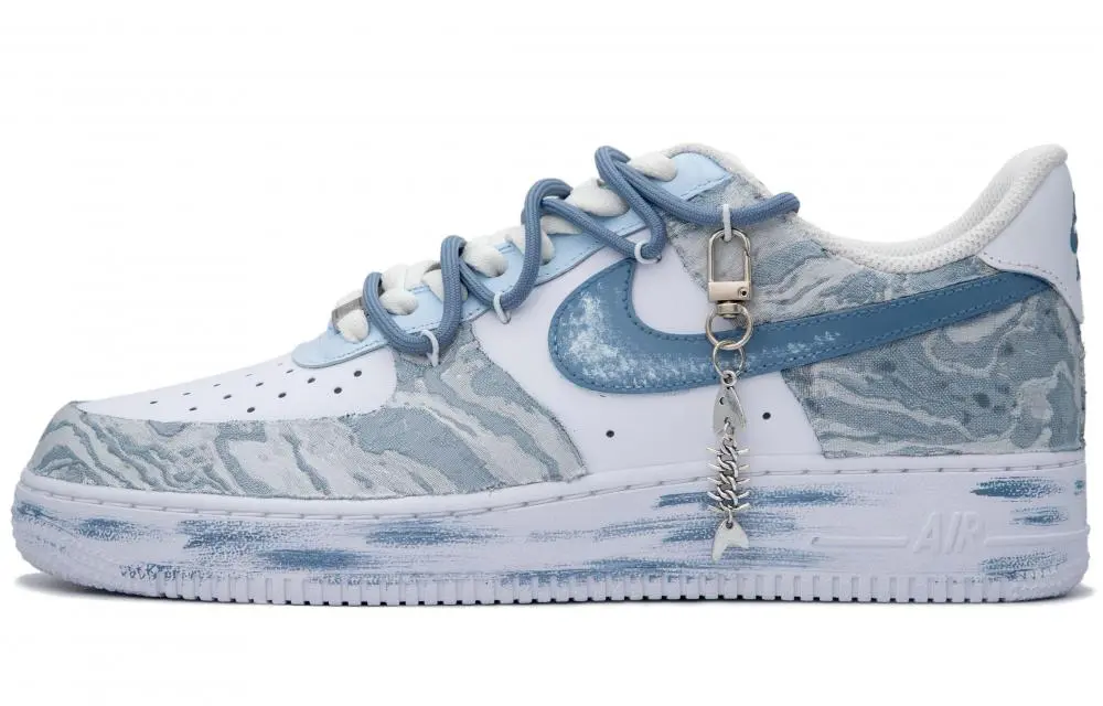 Nike Air Force 1 Skateboard Shoes Unisex Low top White/Blue