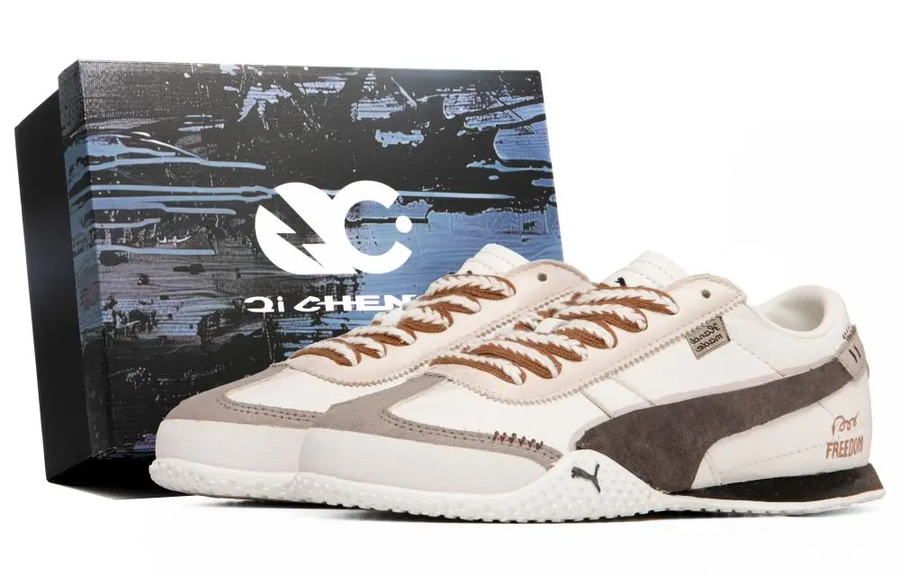 PUMA Bella UT Anti Slip Wear Resistant Low Top Casual Shoes Unisex Coffee