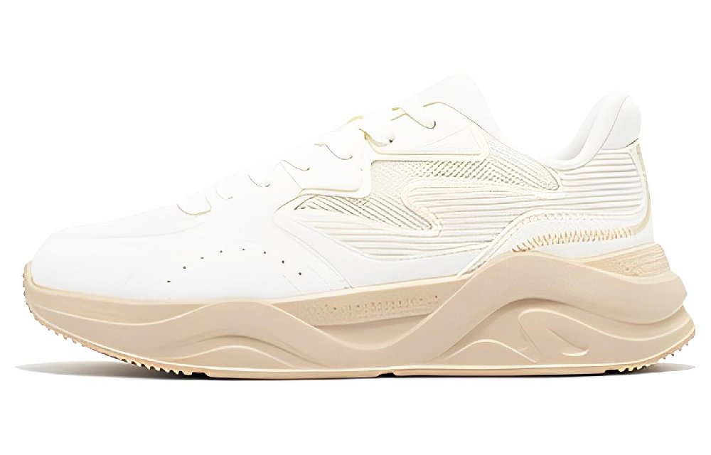 361° Slip Resistant, Abrasion Resistant, Breathable Low Top Sports Casual Shoes Women's White Brown