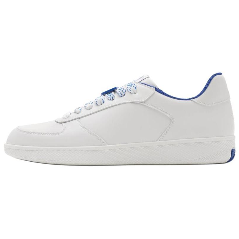 Burberry Terrace Low Top Skateboard Shoes Men's White Blue