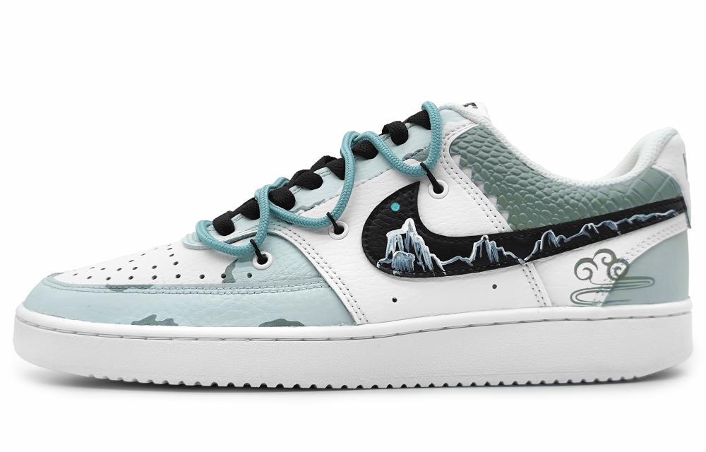 Nike Court Vision 1 Skateboard Shoes Women's Low-Top Black/White