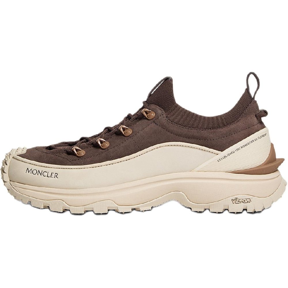 Moncler Trailgrip Lite3 Low Top Casual Shoes Men's Brown