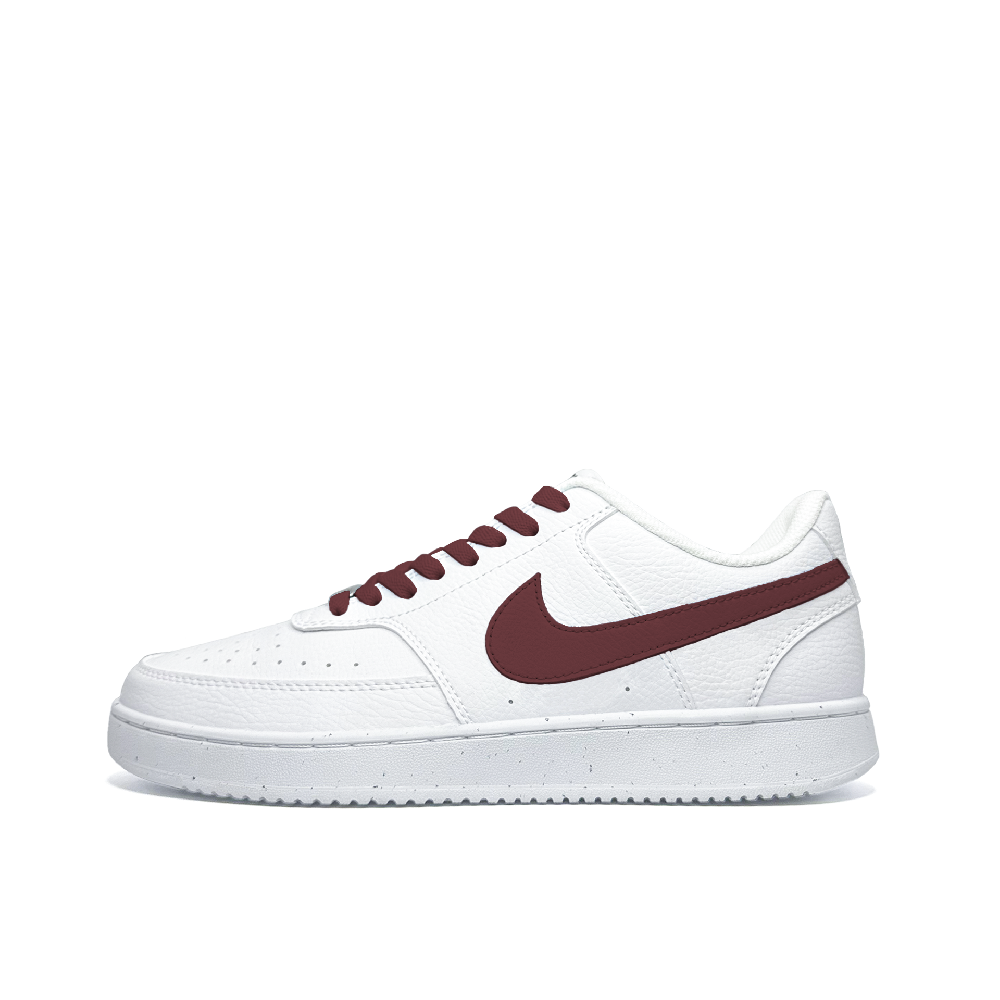 Nike Court Vision 1 Skateboard Shoes Men Low Top White/Red