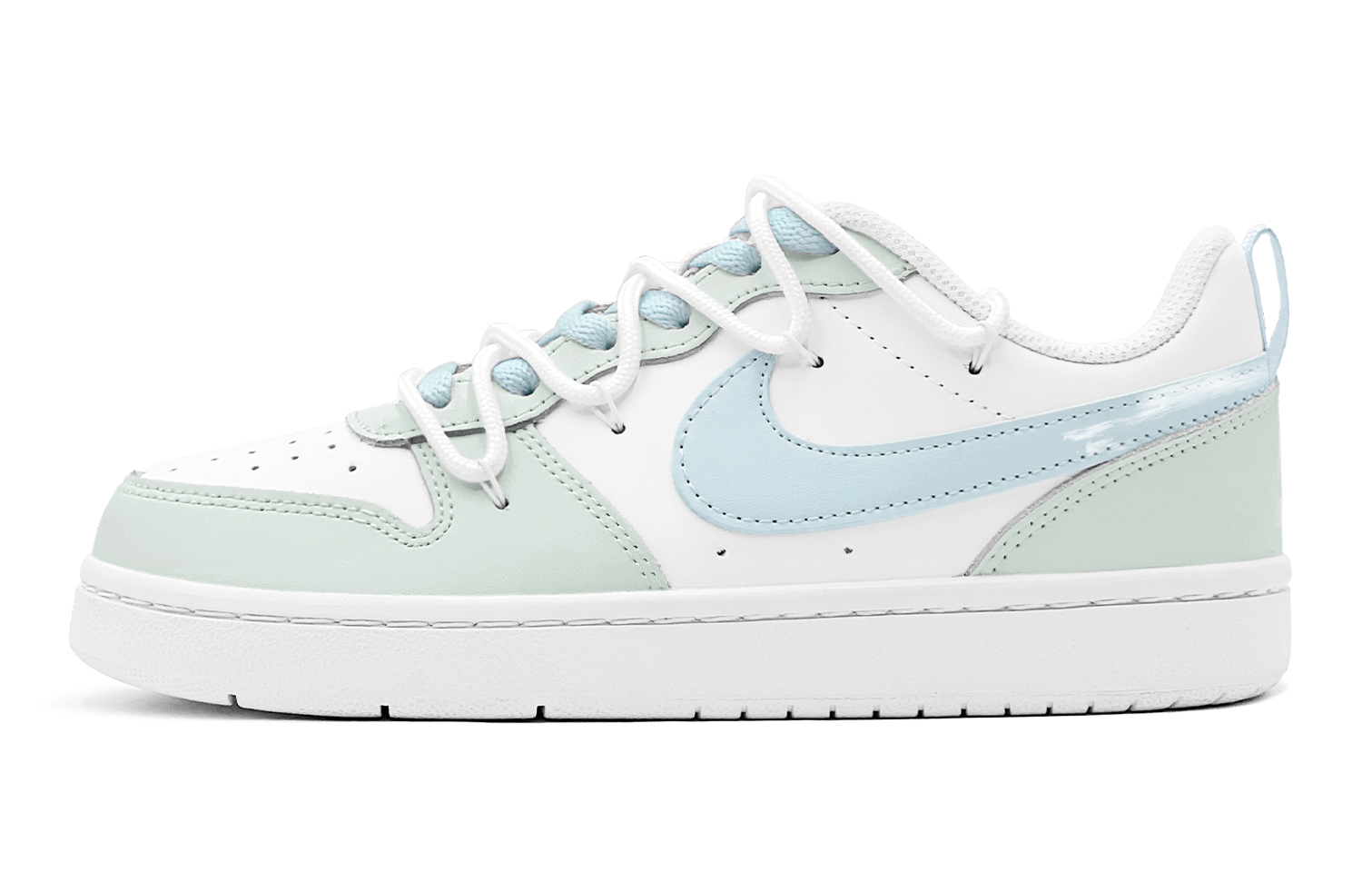 Nike Court Borough Abrasion Resistant Low Top Skateboard Shoes Women's Blue Green купить в интернет-магазине Yoocart с быстрой доставкой по России.