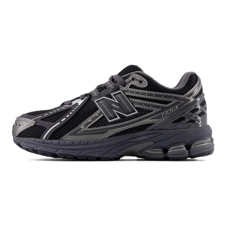New Balance NB 1906R Anti-Slip Wear-Resistant Low-Top Kids Lifestyle Shoes Black Gray Color Kids'