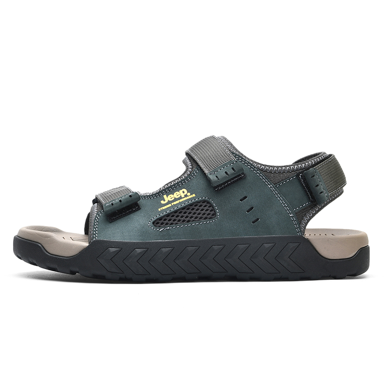 Jeep Beach Sandals Men Gray