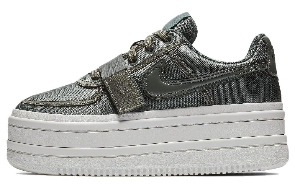Nike Vandal 2K Anti-Slip And Wear-Resistant Height Increasing Low-Top Skateboard Shoes Women's Silver Green