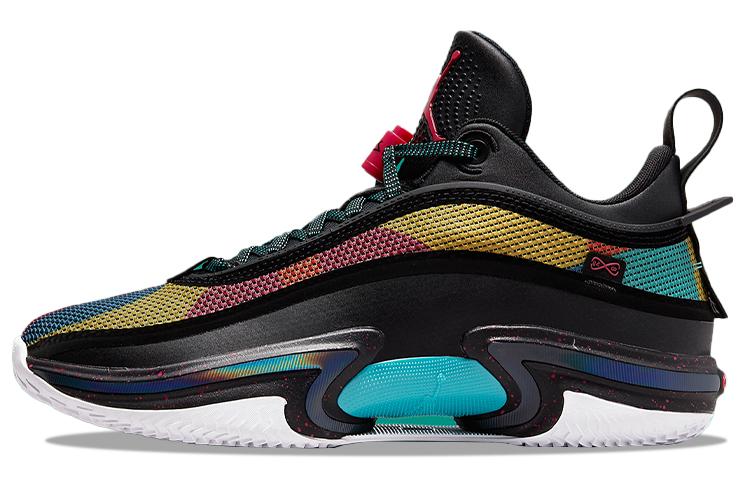 JORDAN 36 Low 'Black Multi Color'