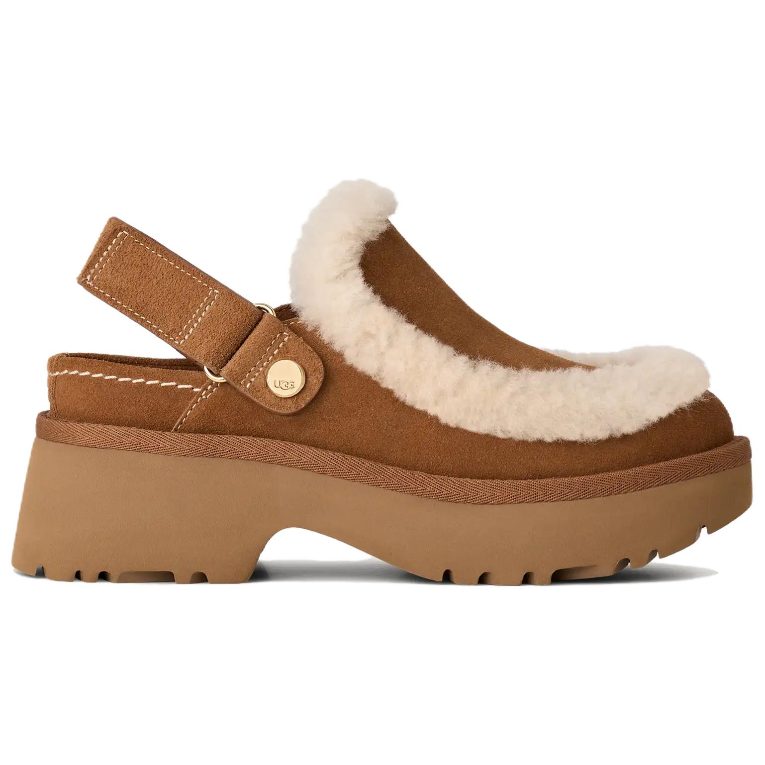 UGG Esmee Clog Casual Shoes 5cm Women's Chestnut