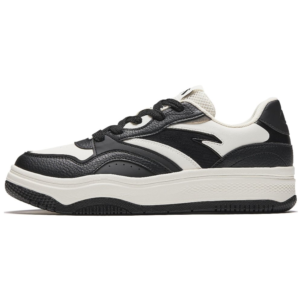 Anta Street Play 2 Panda Height Increasing Abrasion Resistant Lightweight Low Top Skateboard Shoes Men's Black White