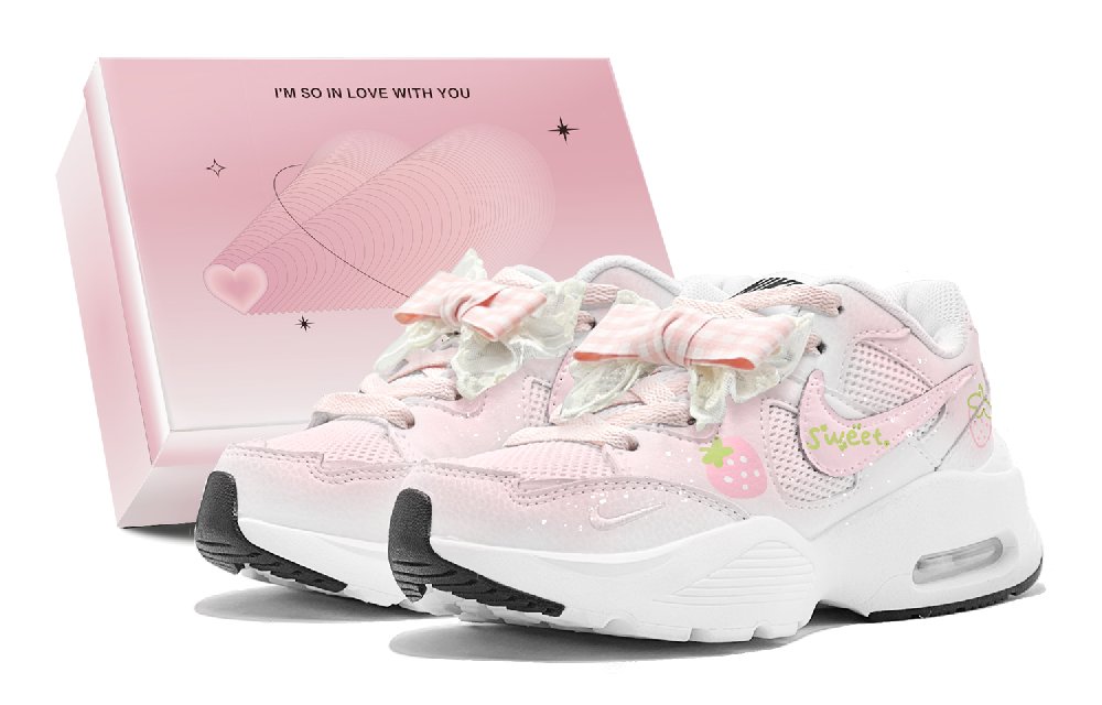 Nike Air Max Fusion Abrasion Resistant Low Top Running Shoes Women's Pink