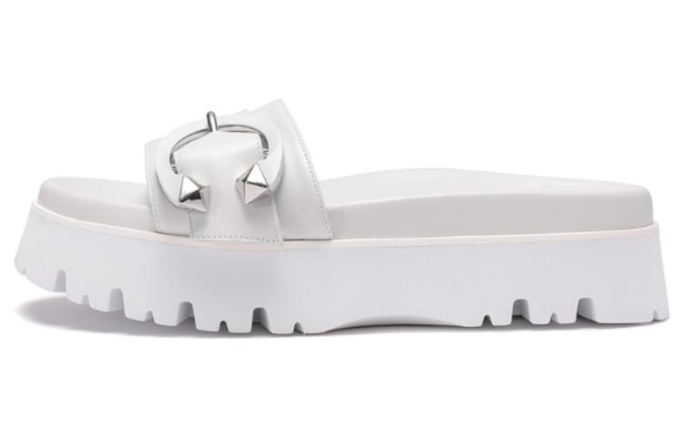 Jimmy Choo Slide Slippers 5.5cm Women's White