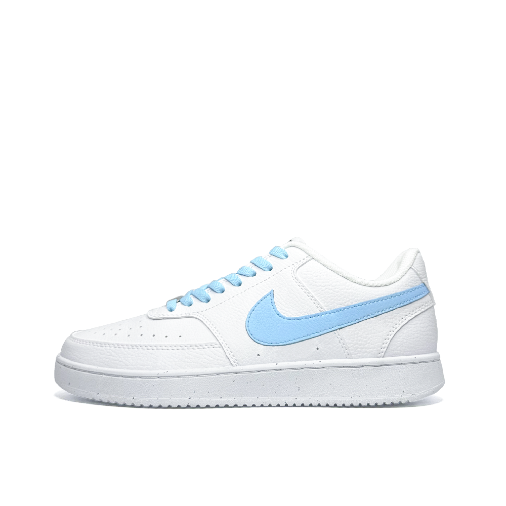 Nike Court Vision 1 Skateboard Shoes Men Low Top White/Blue